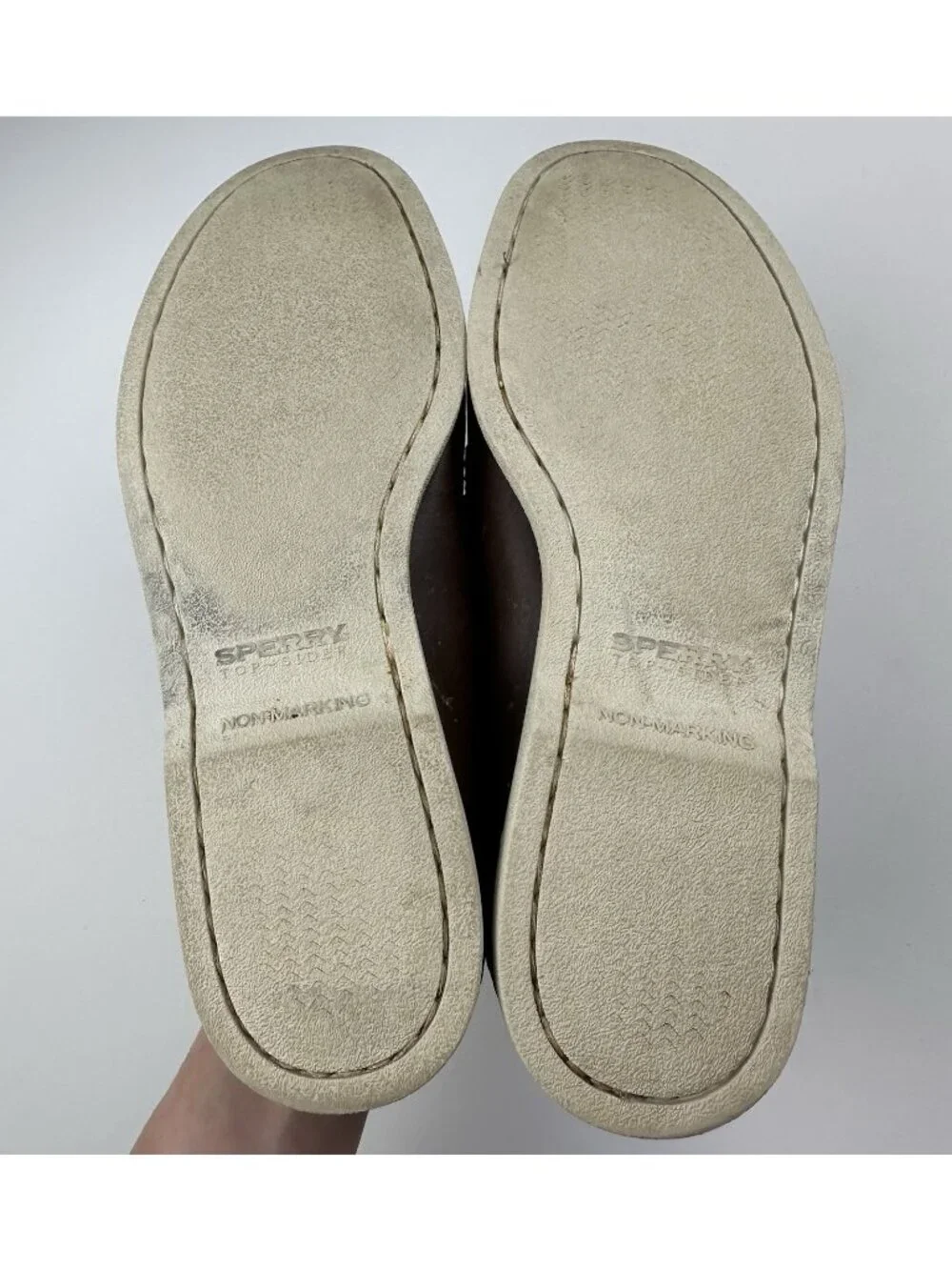 Sperry Men’s Authentic Original 2-Eye Boat Shoes Brown Leather US 9 M